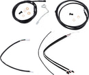 Complete Black Vinyl 18 Inch Handlebar Cable Kit With ABS For Harley Davidson FLHR 1750 ABS 2017-2020
