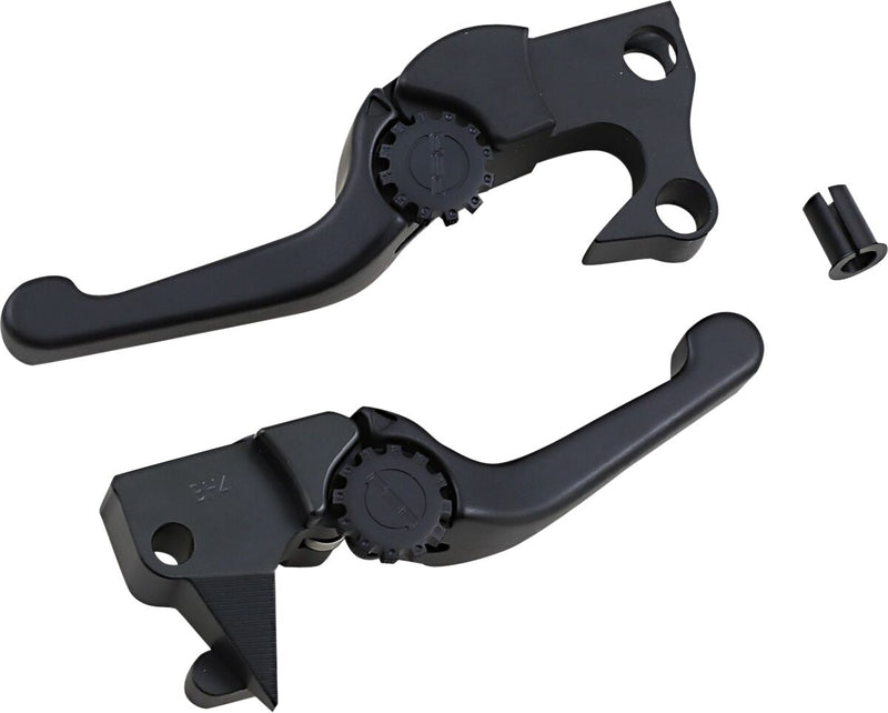 Anthem Shorty Lever Set Black / Polished For Harley Davidson XL 1200 C 2004-2013