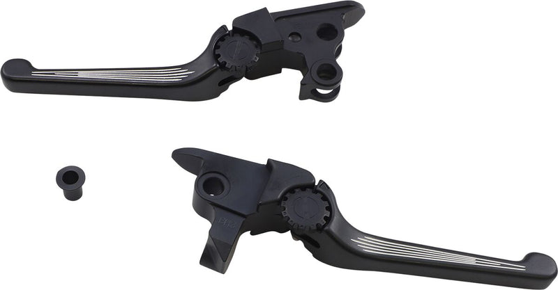 Anthem Adjustable Lever Set Black / Contrast / Silver For Harley Davidson FLHR 1750 ABS 2021-2022