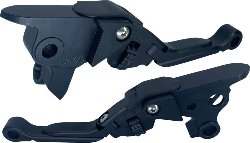Anthem Pro Adjustable Lever Set Black / Polished For Harley Davidson FLHR 1584 2008-2011