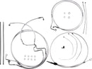 Sterling Chromite II Designer Handlebar Installation Kit Chrome / Clear-Coated For Harley Davidson FLTRK 1868 ABS 2021-2023