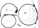 KARBONFIBR Designer Handlebar Installation Kit Carbon Fiber / Silver For Harley Davidson FLDE 1750 ABS 2018-2020 | 06102436