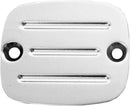 Master Cylinder Cover With Milled Lines Chrome For Harley Davidson FLHR 1340