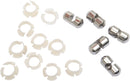 Clutch/Brake Cable Anchor Pin and Bushings Kit Polished / Silver / White For Harley Davidson FL 1200 1970-1977