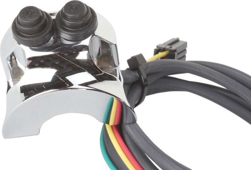 Chrome Legend Handlebar Mounted Control Assembly Chrome For Harley Davidson FLHR 1450 1999-2006 - 25.4 MM