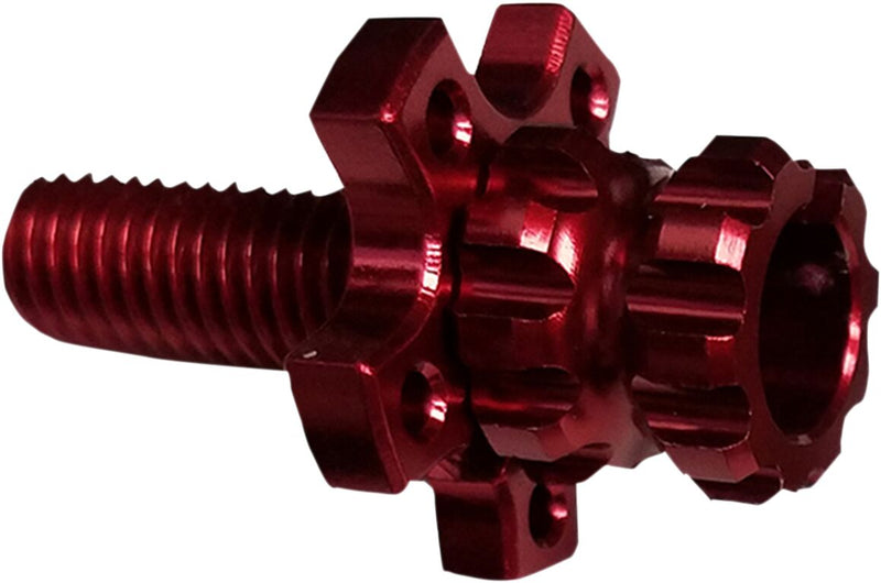 Clutch Cable Adjuster Polished / Red For Honda CB 300 F 2015-2018 - M8 X 1.25
