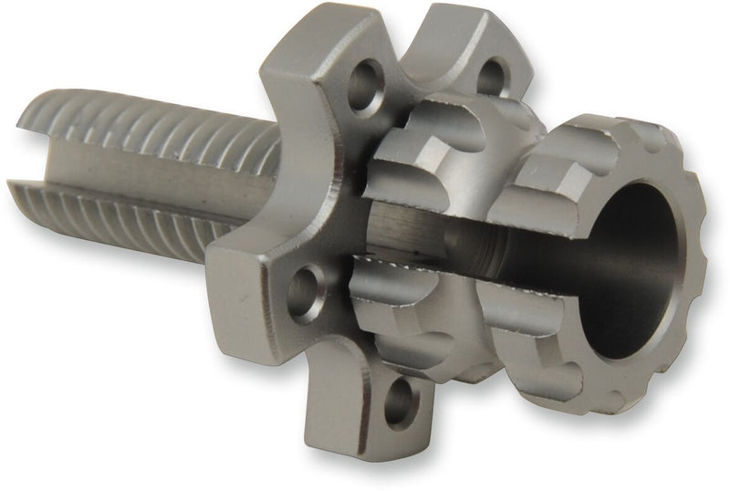 Clutch Cable Adjuster Gunmetal / Polished For Kawasaki KX 250 F 2005-2019 - M10 X 1.25