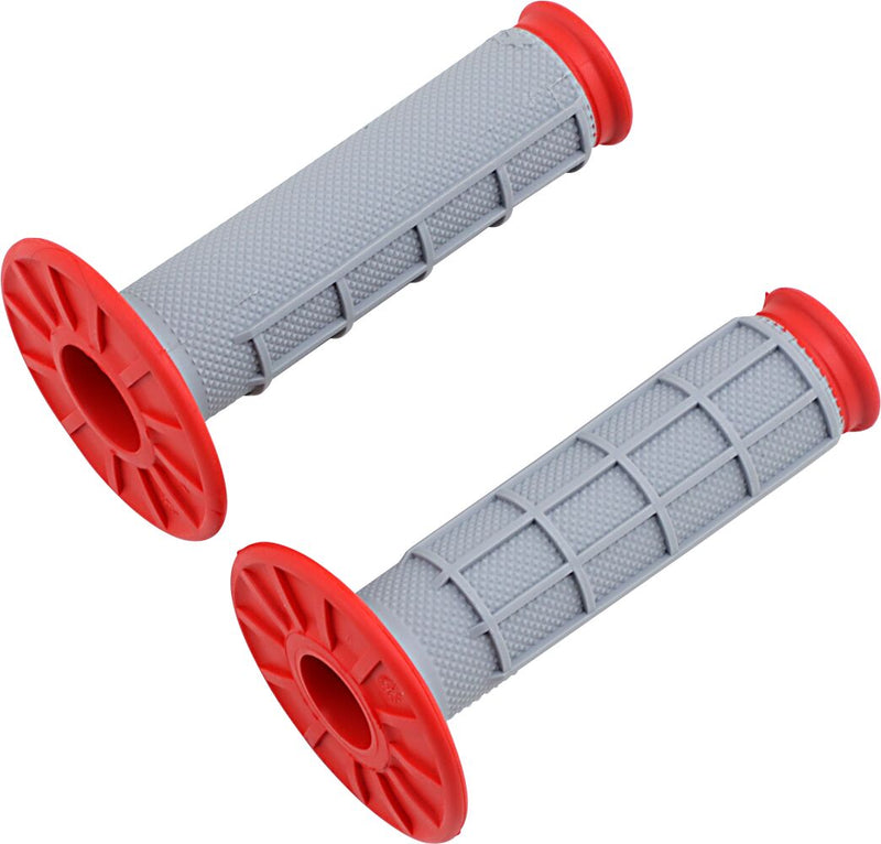 Offroad Dual-Compound Grips Grey / Red - 11.5 CM