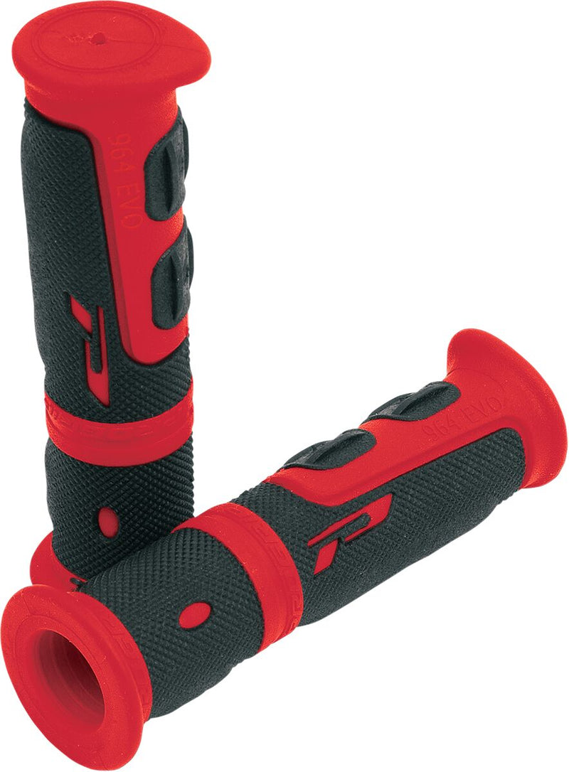 Double Density ATV 964 Closed End Grips Black / Red