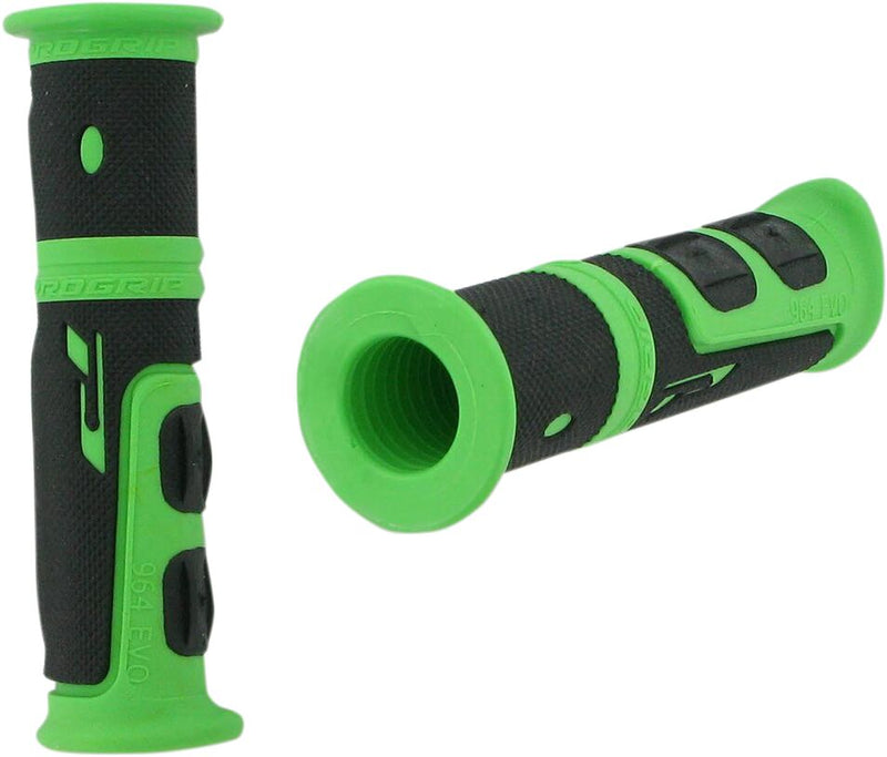 Double Density ATV 964 Closed End Grips Black / Green