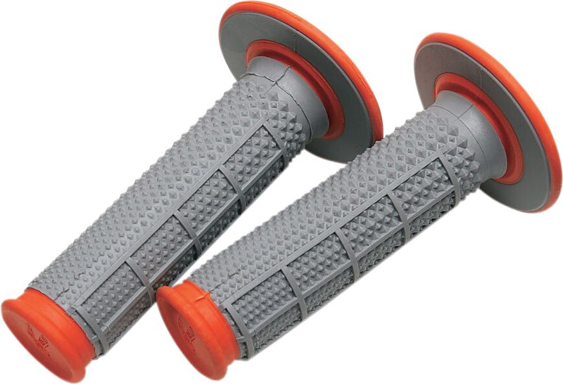 Tapered Dual-Compound Grips Grey / Orange - 11.7 CM