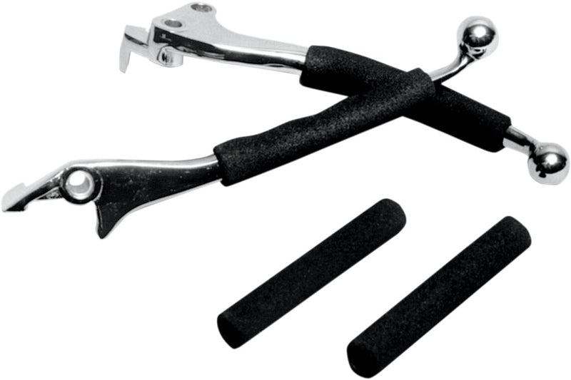 Foam Lever Grips Black / Flat For Honda GL 1500 1988-1990