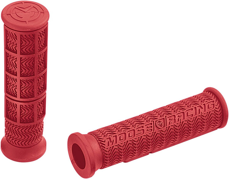 Stealth ATV Grips Flat / Red For Can AM (BRP) DS 250 2X4 2006-2024 - 11.5 CM