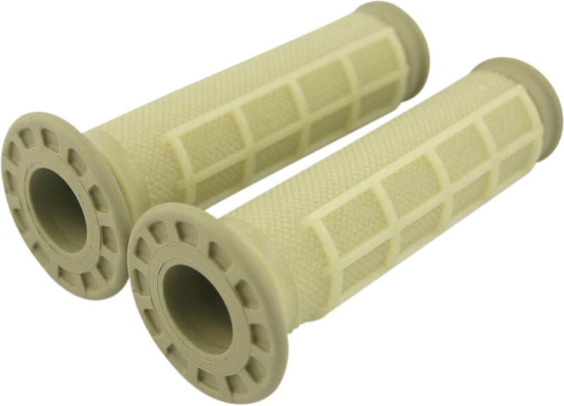 Reinforced Dual-Compound Grips For ATVs Off-White - 11.7 CM