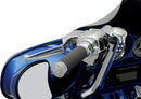 Contour Renthal Wrapped Grips Black / Chrome For Harley Davidson FLDE 1750 ABS 2018-2020 - 25.4 MM