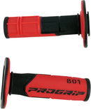 Double Density Offroad 801 Closed End Grips Black / Red