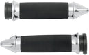 Custom Spike End Grips Black / Chrome For Harley Davidson FLDE 1750 ABS 2018-2020 - 12.7 CM