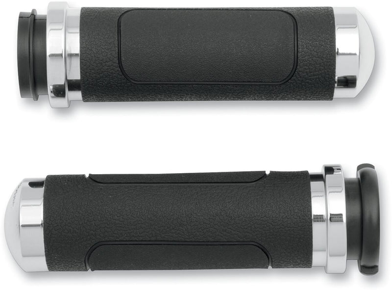 V-Cruiser Grips Black / Polished For Harley Davidson FLDE 1750 ABS 2018-2020 - 25.4 MM