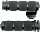 3-Ring Air Cushioned Grips Anodized / Black For Harley Davidson FLFBS 1868 ABS 2020-2024 - 25.4 MM