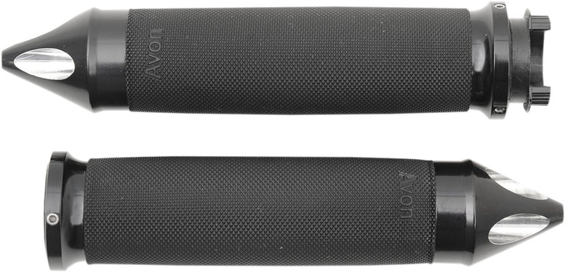 Custom Spike End Grips Anodized / Black For Honda NRX 1800 2004-2005 - 12.7 CM