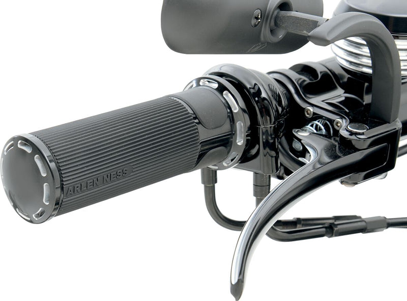 Slot Track Grips Anodized / Black For Harley Davidson FL 1200 - 25.4 MM