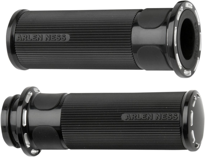 Slot Track Grips Anodized / Black For Harley Davidson FLDE 1750 ABS - 25.4 MM