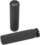 Knurled Grips Anodized / Black For Harley Davidson FL 1200 - 25.4 MM