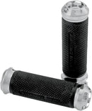 Elite Apex Custom Grips Black / Chrome For Harley Davidson FLD 1690 2012-2013