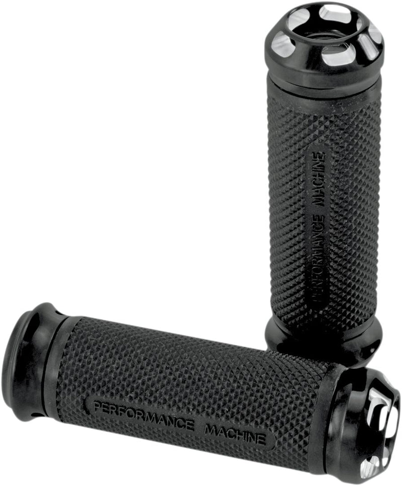 Elite Apex Custom Grips Black / Gloss For Harley Davidson FLDE 1750 ABS 2018-2020 - 25.4 MM