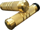 Knurled Grooved Custom Grips Brass For Harley Davidson FLDE 1750 ABS - 25.4 MM