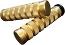 Knurled Notched Custom Grips Polished For Harley Davidson FLDE 1750 ABS - 25.4 MM
