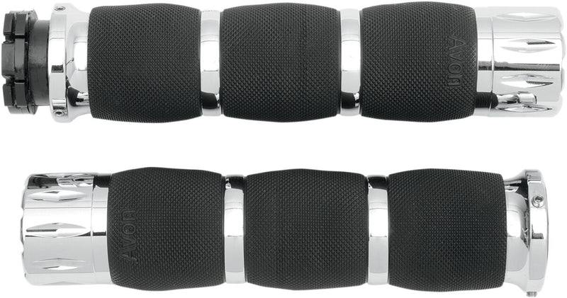 Rival Air Cushioned Grips Chrome - 25.4 MM