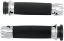 Excalibur Custom Grips Black / Chrome For Harley Davidson FLDE 1750 ABS 2018-2020 - 25.4 MM