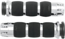 Gatlin Air Cushioned Grips Black / Chrome For Harley Davidson FLDE 1750 ABS 2020 - 12.7 CM