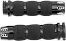 Gatlin Air Cushioned Grips Anodized / Black For Harley Davidson FLD 1690 2012-2013 - 25.4 MM