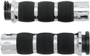 Rival Air Cushioned Grips Chrome For Harley Davidson FLD 1690 2012-2013 - 12.7 CM