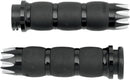 Excalibur Velvet Air Grips Anodized / Black For Harley Davidson FLD 1690 2012-2013 - 25.4 MM