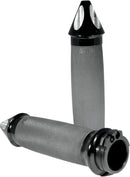 Custom Spike End Grips Anodized / Black For Harley Davidson FLD 1690 2012-2013 - 25.4 MM