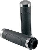 V-Cruiser Grips Black / Polished For Harley Davidson FLD 1690 2012-2013 - 25.4 MM