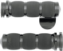 3-Ring Air Cushioned Grips Anodized / Black For Harley Davidson FLD 1690 2012-2013 - 25.4 MM