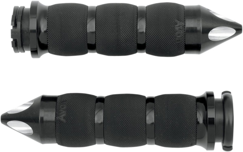 Spike Air Cushioned Grips Anodized / Black For Harley Davidson FLD 1690 2012-2013 - 25.4 MM