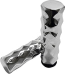 Billet Hex Grips Chrome For Harley Davidson FLDE 1750 ABS - 25.4 MM