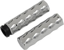 Billet Hex Grips Chrome For Harley Davidson FLDE 1750 ABS - 25.4 MM