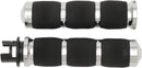 3-Ring Air Cushioned Grips Black / Chrome For Indian CHIEF 111 ABS 2014-2017 - 12.7 CM