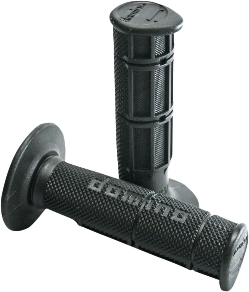 Victor Waffle Grips Black / Flat For Aprilia MX 125 2004-2008