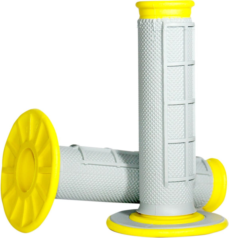 Offroad Dual-Compound Grips Grey / Yellow - 11.5 CM