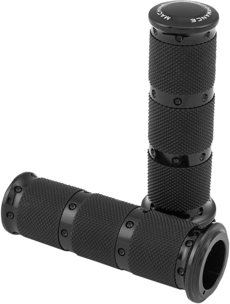 Contour XLS Renthal Wrapped Grips Anodized / Black For Harley Davidson FLD 1690 2012-2013 - 25.4 MM