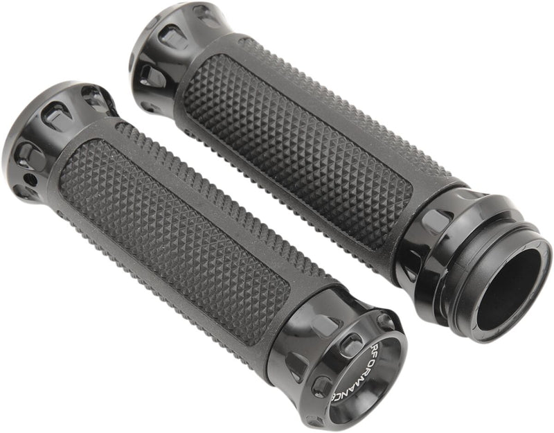 Overdrive Custom Grips Black / Gloss For Harley Davidson FLDE 1750 ABS 2018-2020 - 25.4 MM