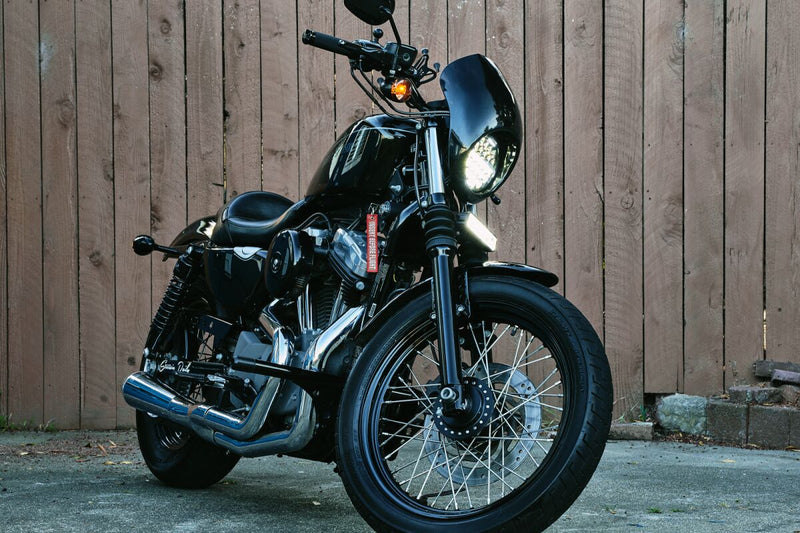 Custom Contour Grips Anodized / Black For Harley Davidson FLD 1690 2012-2013 - 10 CM