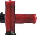 Old School Rubber Grips Red / Sparkle For Harley Davidson FLD 1690 2012-2013 - 25.4 MM